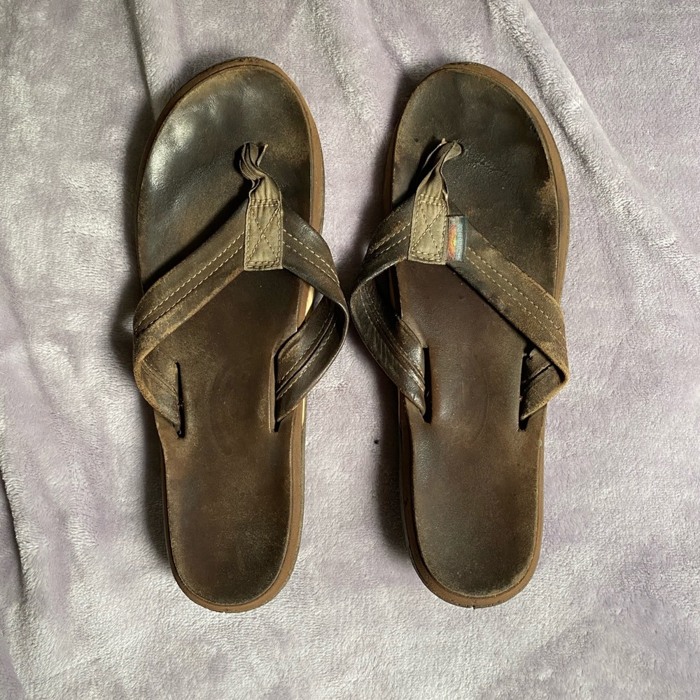 Rainbow Flip Flops